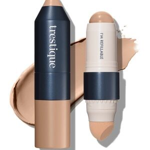 trèstique 2-in-1 Refillable Foundation Stick + Sponge – Paradise Island Beige